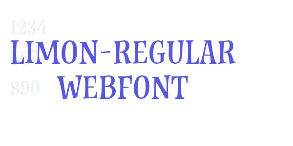 limon-regular WebFont font