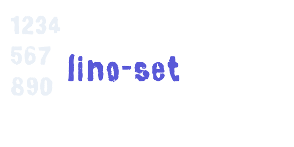 lino-set font free