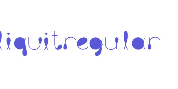 liquitRegular font free