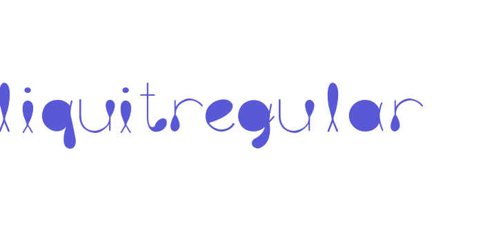 liquitRegular Font Download