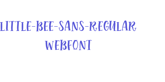 little-bee-sans-regular WebFont Font Download