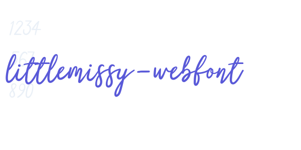 littlemissy-webfont font free