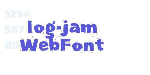 log-jam WebFont font