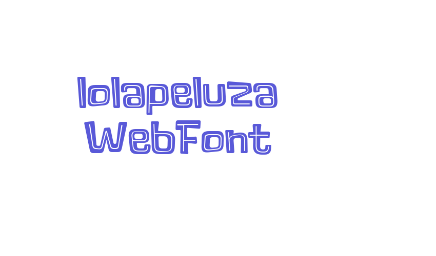 lolapeluza WebFont Font