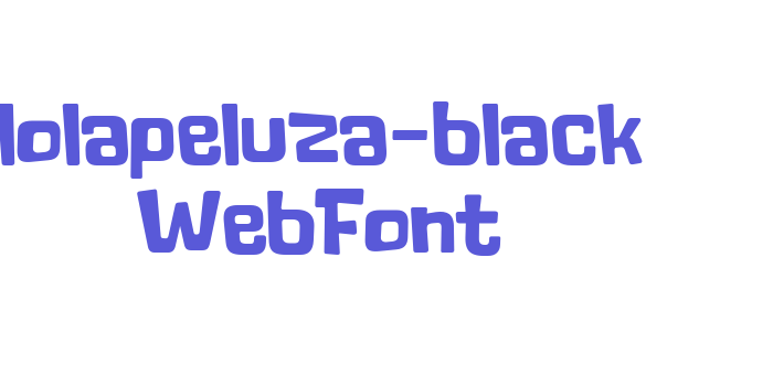 lolapeluza-black WebFont Font Download