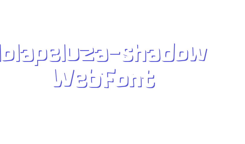 lolapeluza-shadow WebFont Font