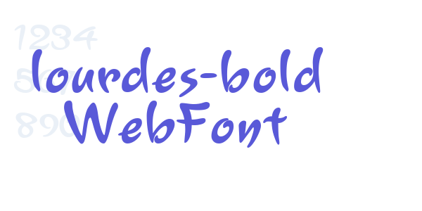 lourdes-bold WebFont font