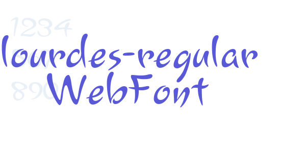 lourdes-regular WebFont font