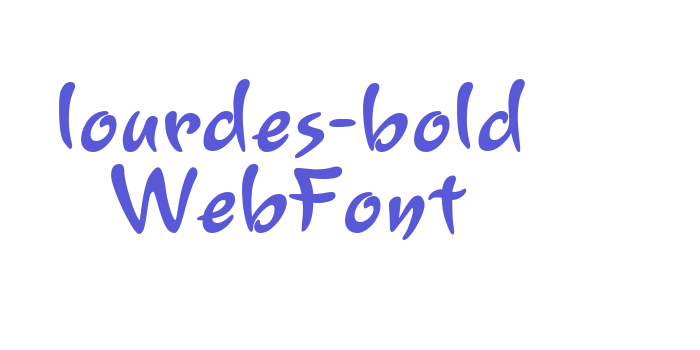 lourdes-bold WebFont Font Download