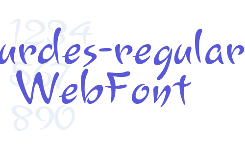 lourdes-regular WebFont Font Download