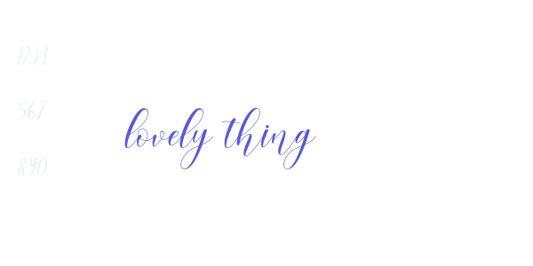 lovely thing font free