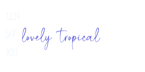 lovely tropical-font-download