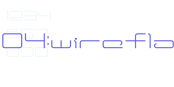 ltr-04:wireflame font