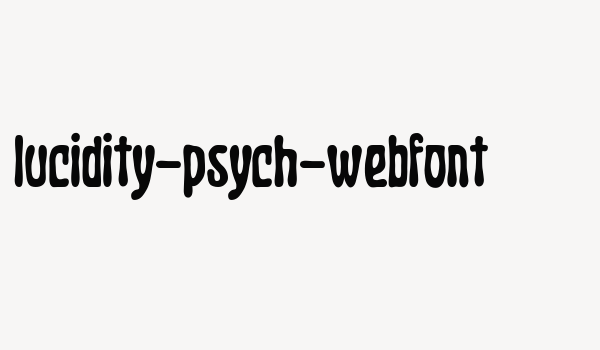 lucidity-psych-webfont Font