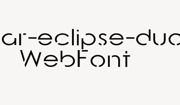 lunar-eclipse-duo WebFont Font