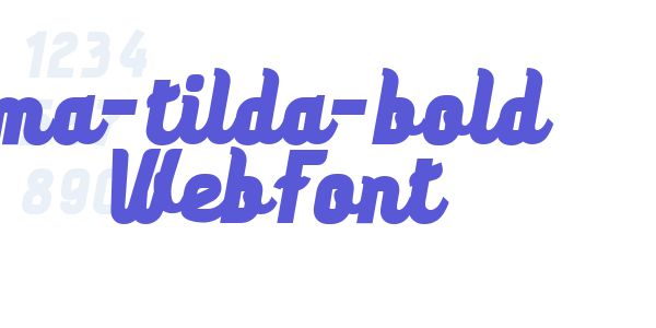 ma-tilda-bold WebFont font free