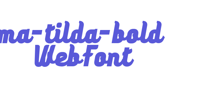 ma-tilda-bold WebFont Font Download