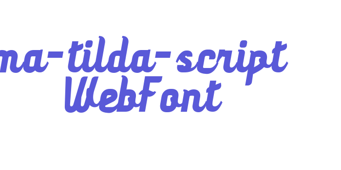 ma-tilda-script WebFont Font Download