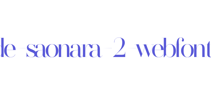 made-saonara-2-webfont Font Download