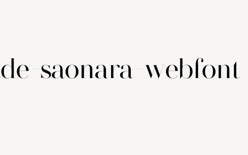 made-saonara-webfont Font