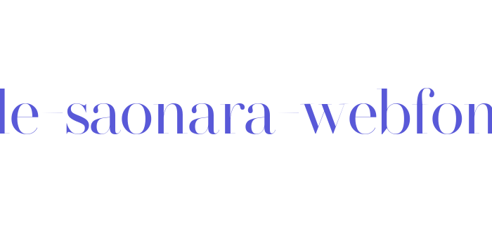 made-saonara-webfont Font Download