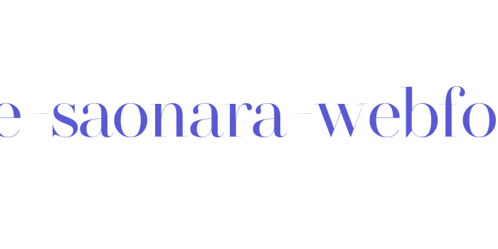 made-saonara-webfont Font