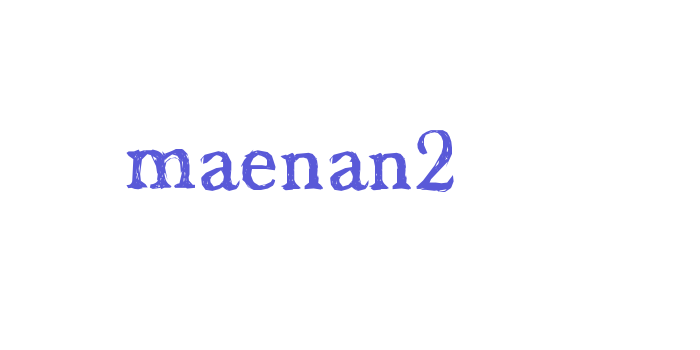 maenan2 Font Download