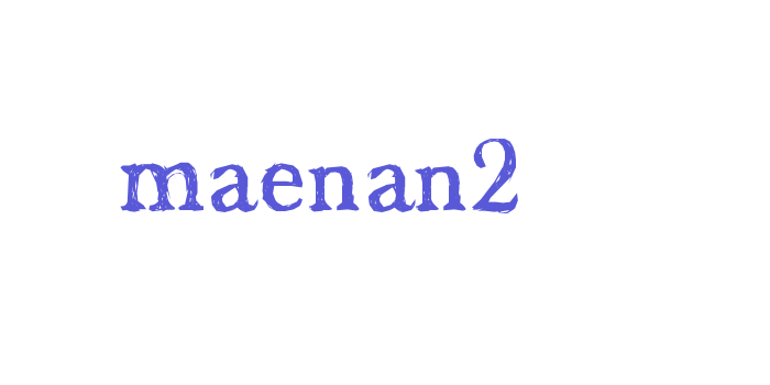 maenan2 Font