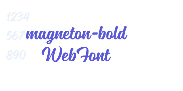 magneton-bold WebFont font free