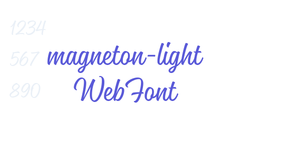 magneton-light WebFont font free