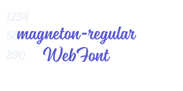 magneton-regular WebFont font free