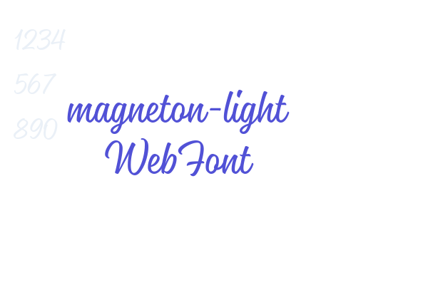 magneton-light WebFont