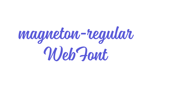 magneton-regular WebFont Font Download