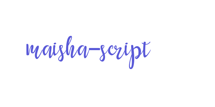 maisha-script Font Download