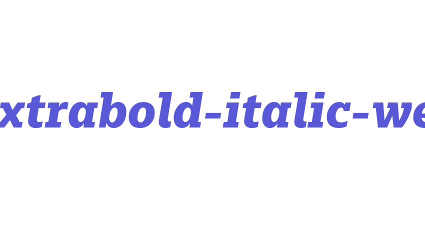 majora-extrabold-italic-webfont Font