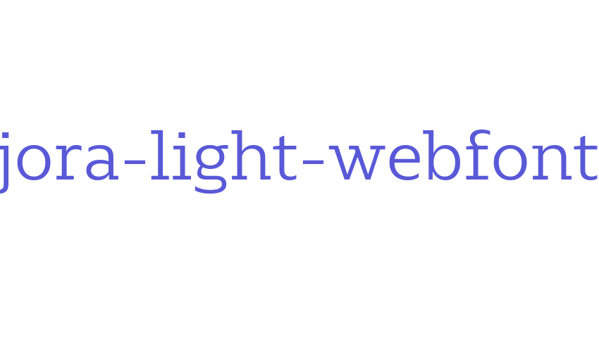 majora-light-webfont Font