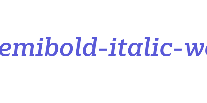 majora-semibold-italic-webfont Font Download