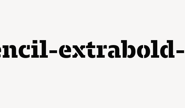 majora-stencil-extrabold-webfont Font