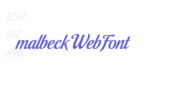 malbeck WebFont font free