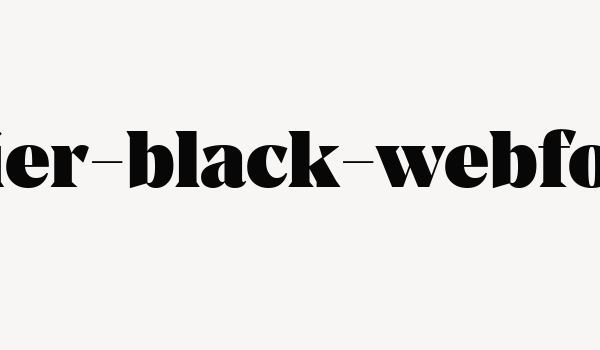 manier-black-webfont Font