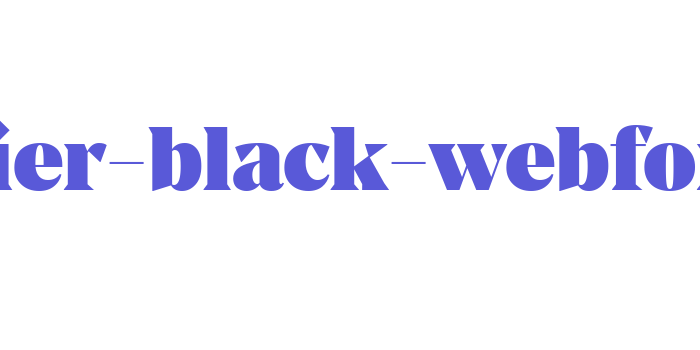 manier-black-webfont Font Download