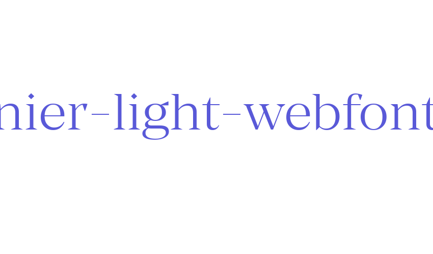 manier-light-webfont Font