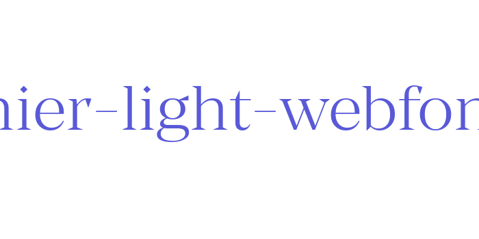 manier-light-webfont Font Download