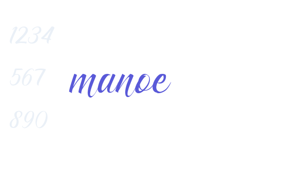 manoe font free