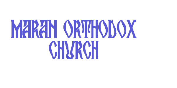 maran orthodox church font free