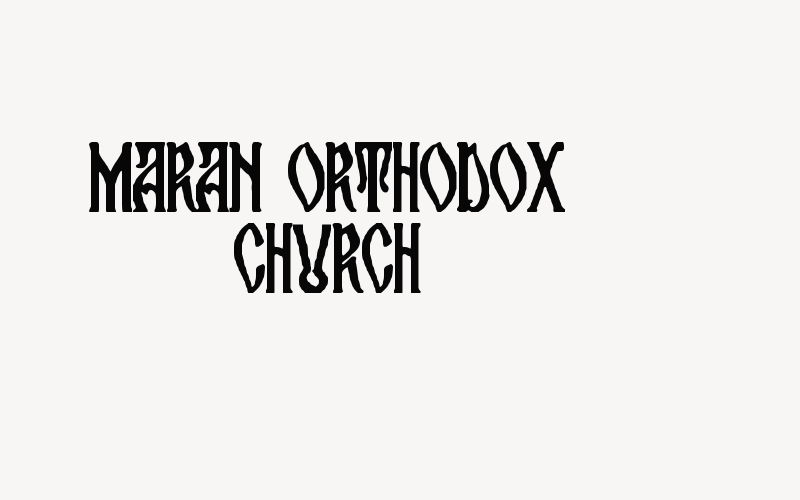 maran orthodox church Font