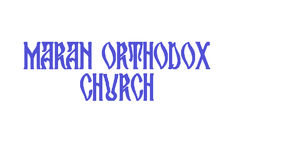 maran orthodox church-font-download