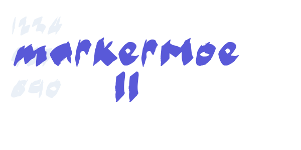 markerMoe II font free