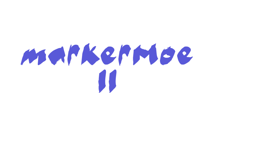 markerMoe II Font Download