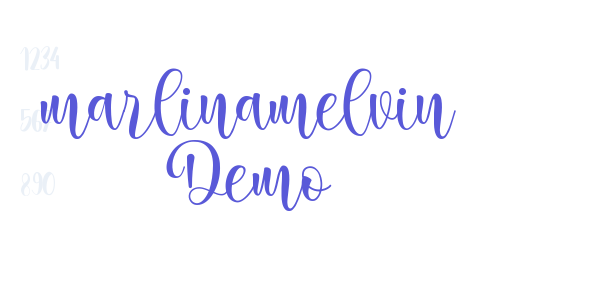 marlinamelvin Demo font